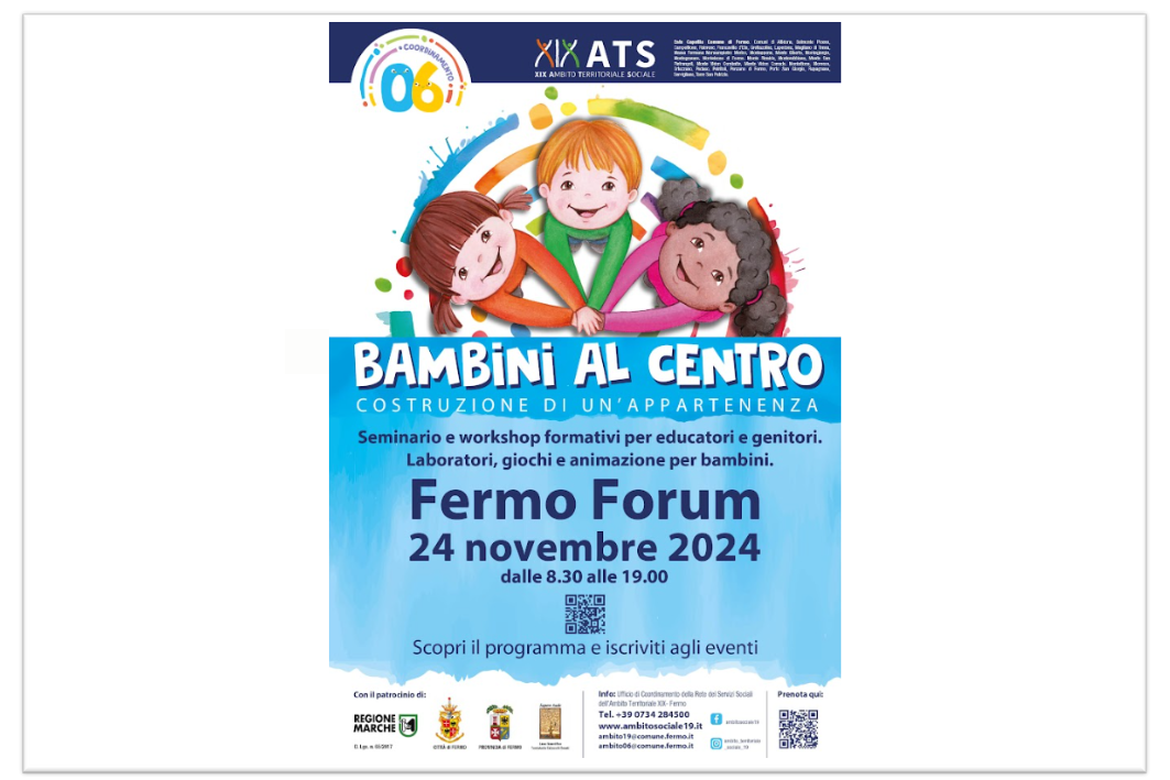 BAMBINI AL CENNTRO - Convegno 24 novembre p.v. 